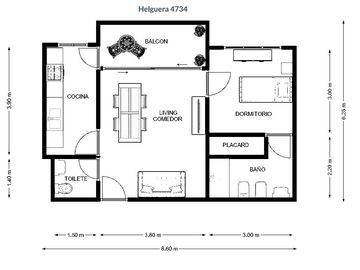RESERVADO HERMOSO SEMIPISO 2 AMBIENTES CON BALCON AL FRENTE - VILLA PUEYRREDON