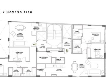 Le Grand: Departamento de 3 ambientes con dependencia en venta  - Palermo Chico