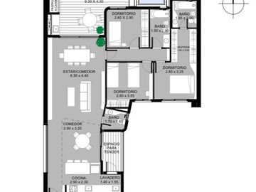 VENTA - Departamento - 3 Dormitorios con pileta, parrilla y cochera - Abasto, Rosario