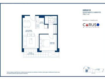 2 ambientes a estrenar apto crédito en Barrancas de Belgrano