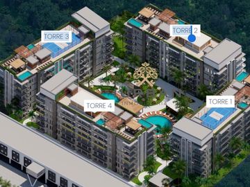 HURBAN tiene en PREVENTA DEPARTAMENTOS  en Nuevo Vallarta.   MOD TOULOUSE