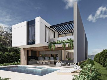 Casa en venta y alquiler al lago en barrio Puentes, Nordelta, Tigre