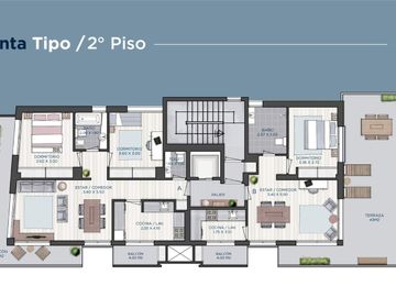 Venta departamento 3 ambientes en Olivos