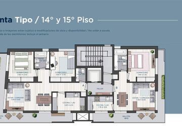 Venta departamento 3 ambientes en Olivos