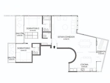 VENTA DEPARTAMENTO DE CATEGORIA, DOS DORMITORIOS CON BALCON VISTA AL RIO Y AMENITIES EN ZONA CENTRO
