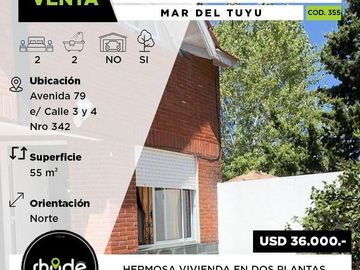 Duplex de tres ambientes en Mar del Tuyu - Avenida 79 entre 3 y 4 Nro 342
