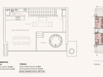 Dúplex 2 Amb. con Terraza, Jacuzzi y Vista al Lago a 5 Min del Centro