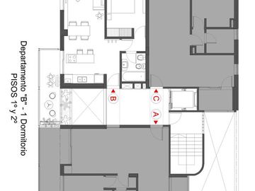 Venta 1 dormitorio de categoría  - Balcon amplio - Amenities - Echesortu