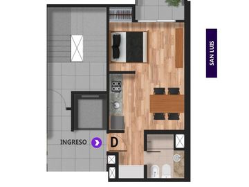 Venta Departamento monoambiente  Rosario