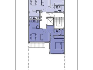 Departamento semipiso de 2 ambientes en el centro de Remedios de Escalada con cochera