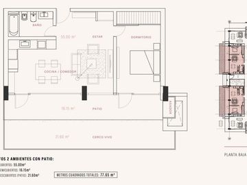 Venta Departamento Dos Ambientes vista al lago a 5 minutos del centro