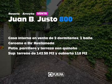Casa de 2 dormitorios en venta en Arroyito
