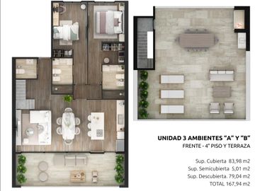 Departamento en  VENTA en barrio Naon con Cochera !!!!