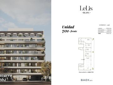 Departamento en  Navarro 4262 - LeLis BLANC - 701