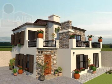 PREVENTA DE CASA ESTILO TOSCANO EN EL VALLE DE GUADALUPE, ENSENADA