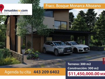 CASA EN VENTA EN FRACC. BOSQUE MONARCA ALTOZANO, MORELIA
