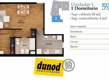BUENOS AIRES AL 1700 VENTA DEPARTAMENTO 1 DORMITORIO EN ROSARIO