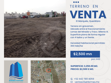 El Mirador  Terreno residencial en venta en Milenio
