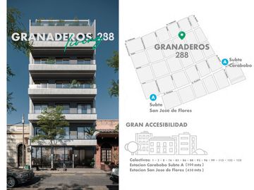 Departamento en construccion 2 amb en Flores