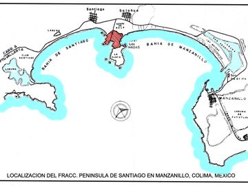 Lote residencial en la mejor zona de Manzanillo, Península de Santiago