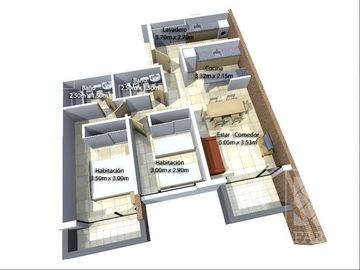 Departamento venta Neuquén, 2 dormitorios, 2 baños y cochera opcional