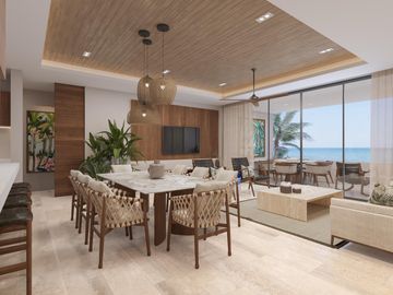 Departamento en venta frente al mar en Chicxulub Puerto