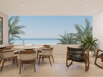 Departamento en venta frente al mar en Chicxulub Puerto