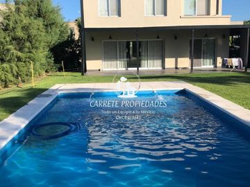 Oportunidad! Casa en venta 4 amb. y pileta. Barrio Santa Guadalupe. Pilar.