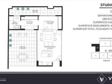 Departamento tipo Loft con terraza  y  amenities. A estrenar.