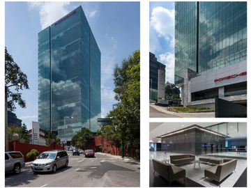 Venta  o Renta de oficina en la torre Espacio Santa Fe