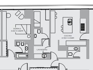 Departamento 4 ambientes con dependencia en L´avenue Libertador con vista al hipodromo