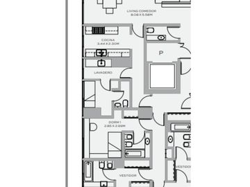 Departamento 4 ambientes con dependencia en L´avenue Libertador con vista al Polo