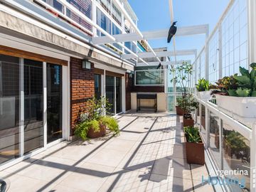 Espectacular Dúplex de 4 ambientes Gran balcón terraza con vista al Hipódromo
