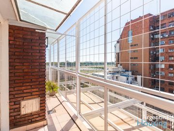 Espectacular Dúplex de 4 ambientes Gran balcón terraza con vista al Hipódromo