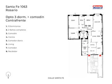 Departamento de estilo reciclado 3 dorm   comodín