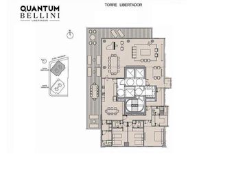QUANTUM BELLINI - 4 AMB C/LAV, DEP, TERRAZA, 4 COCHERAS Y BAULERA EN PISO ALTO
