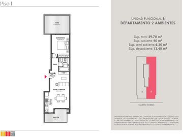 Departamento en VENTA de 2 ambientes - Wilde - Avellaneda