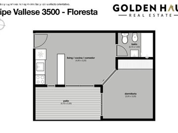 PH 2 ambientes en Floresta con patio