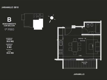 Departamento en venta - Saavedra - monoambiente con balcon!