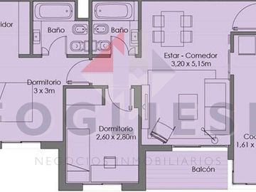 Departamento 3 Amb a Estrenar en el Complejo Fresias Garden