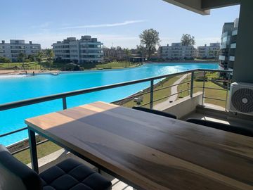 Departamento de dos ambientes con vista en alquiler temporal | Lagoon Pilar