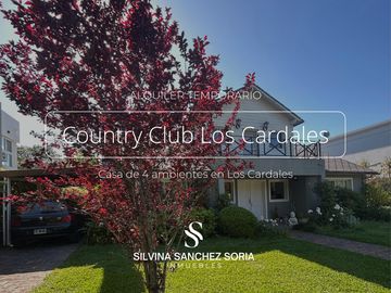 ALQUILER TEMPORAL CASA 4 AMBIENTES EN LOS CARDALES COUNTRY CLUB