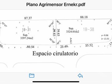 Venta Mejor Terreno Alámos en Estancia Villa Maria 3400m2