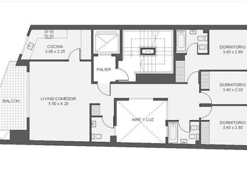 Piso 4 ambientes con balcón y parrilla en Belgrano APTO CREDITO