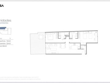 VTA CHACARITA MONOAMBIENTE  POZO AMENITIES PREMIUM