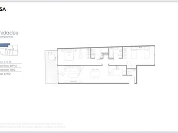 VTA CHACARITA MONOAMBIENTE  POZO AMENITIES PREMIUM