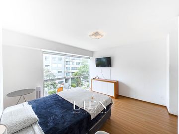 Departamento amoblado 1 dorm 1 baño. a pasos de Parque Mora