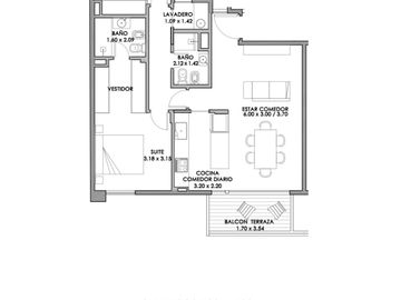 Departamento 3 ambientes con cochera Moron centro - Amenitis
