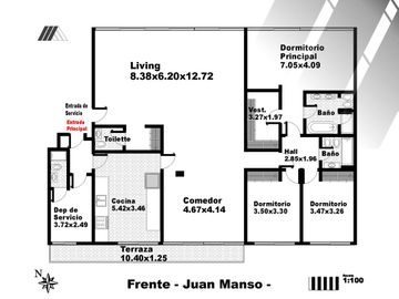 Los Molinos - 5 ambientes con 2 cocheras - Puerto Madero