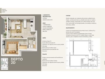 VENTA DEPTO 2 AMBIENTES TORTUGAS GOLFERS PILAR